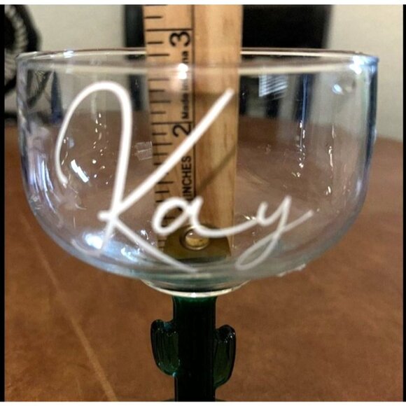 Personalized Cactus Margarita Glass - Picture 4 of 6